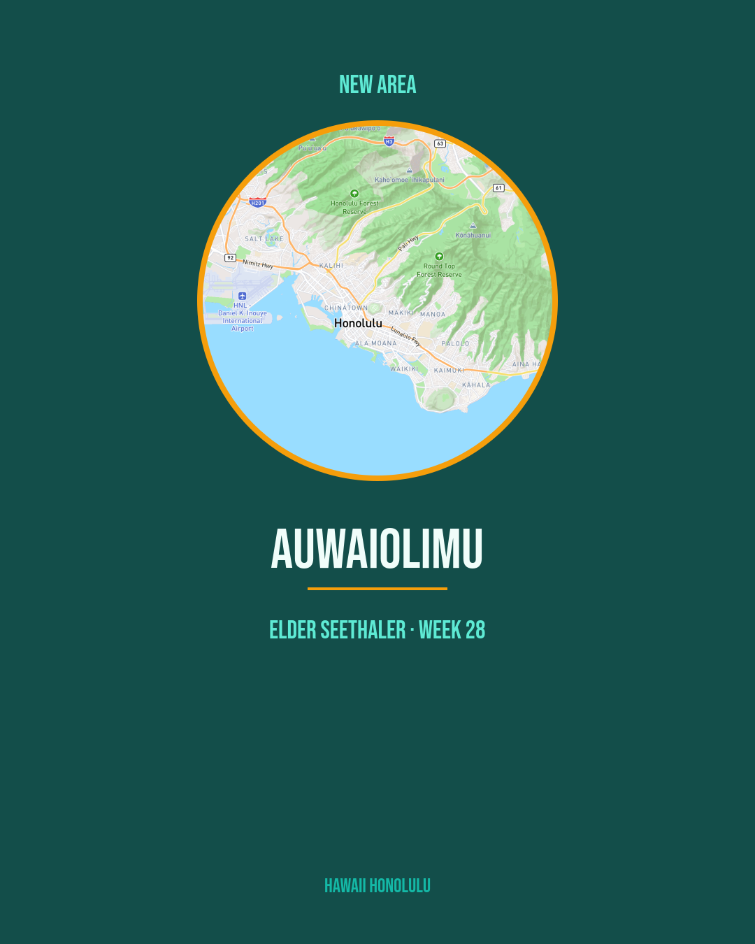 New area highlight card