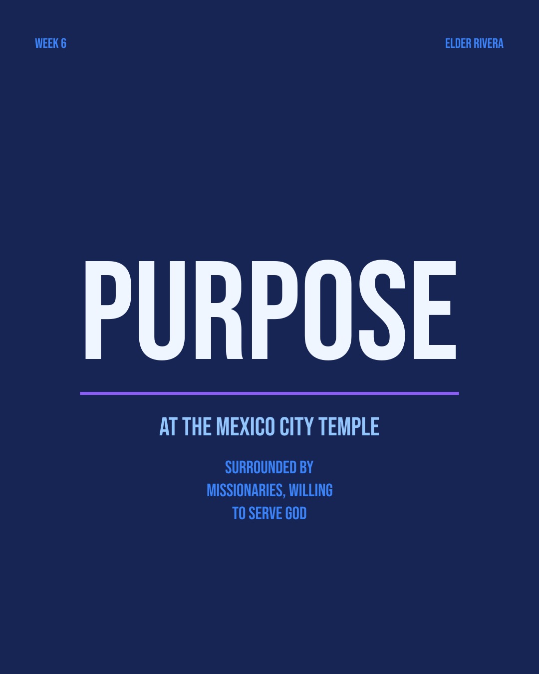 Highlight card: Purpose at the Mexico City Temple